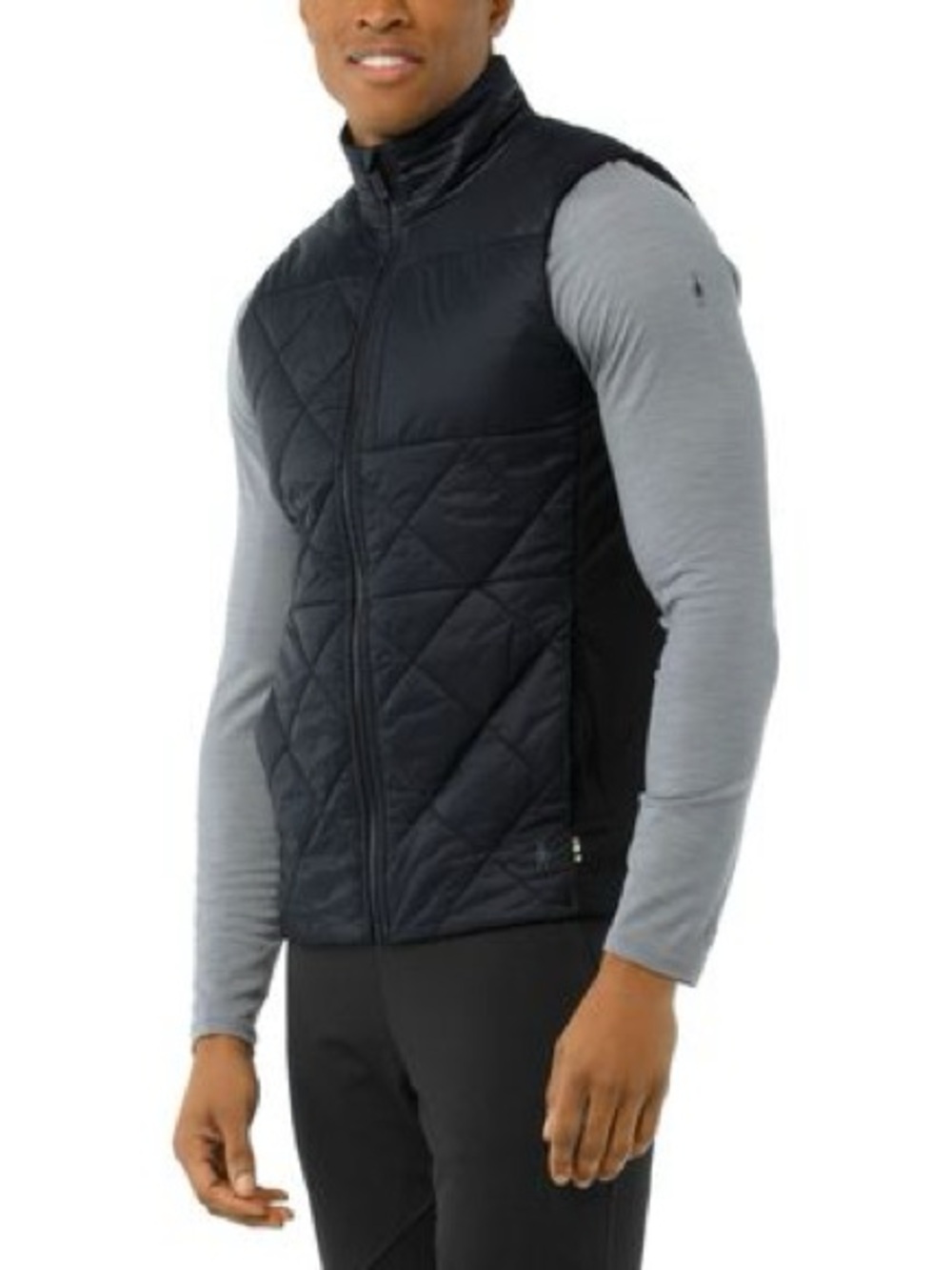 Smartwool Smartloft 120 Black Quilted Merino Wool Vest, size M